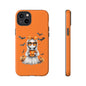Halloween Ghost Phone Case, Cute Cat Ghost Case, Autumn Phone Cover, Spooky Season Gift, Trick or Treat Case