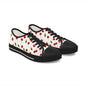 Cherry Print Low Top Sneakers — Women's Cute Summer Casual Shoes