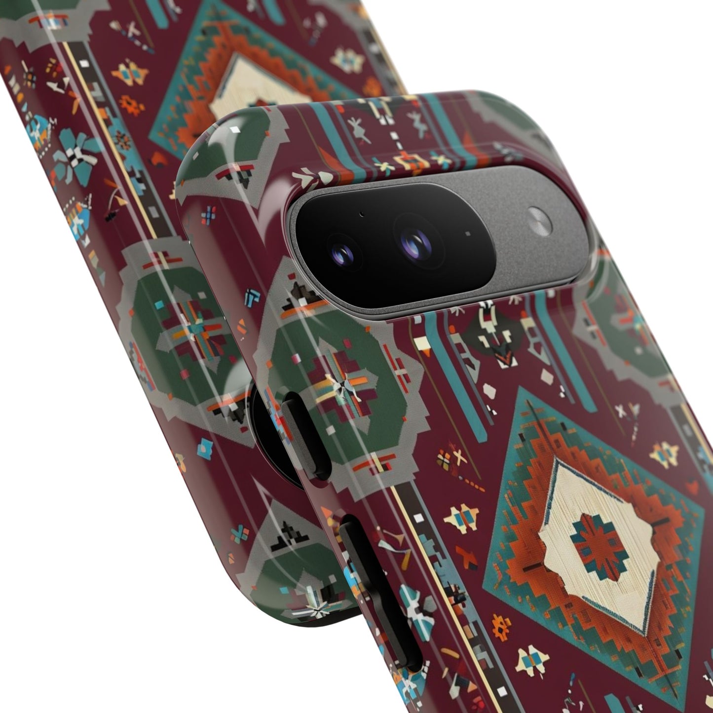 Tribal Pattern Phone Case - Boho Chic, Tough Durable Cover, Stylish Tech Accessory, Gift for Him/Her, Festival Essentials