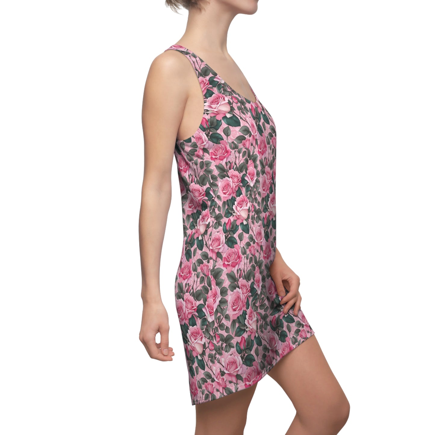 Floral Racerback Dress, Summer Dress, Casual Dress, Beach Dress, Vacation Outfit, Floral Print Dress