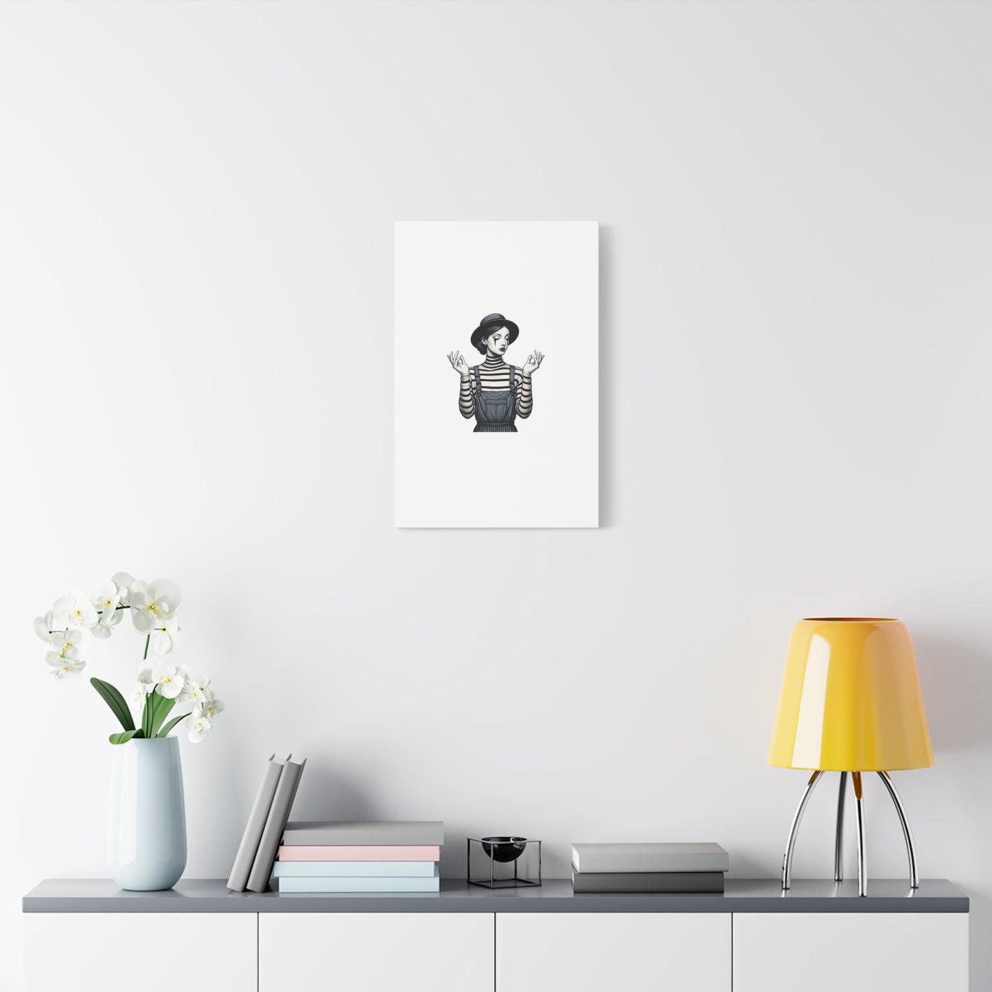 Meditative Striped Canvas Wall Art | Modern Boho Decor, Gift for Art Lovers, Minimalist Home Accent, Gallery Wall Art