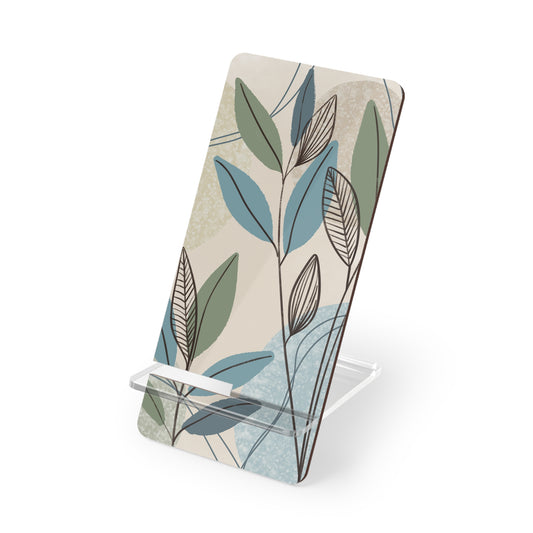 Mobile Display Stand - Floral Design Phone Holder, Desk Organizer, Gift for Tech Lovers, Home Office Decor, Eco-Friendly Accessories