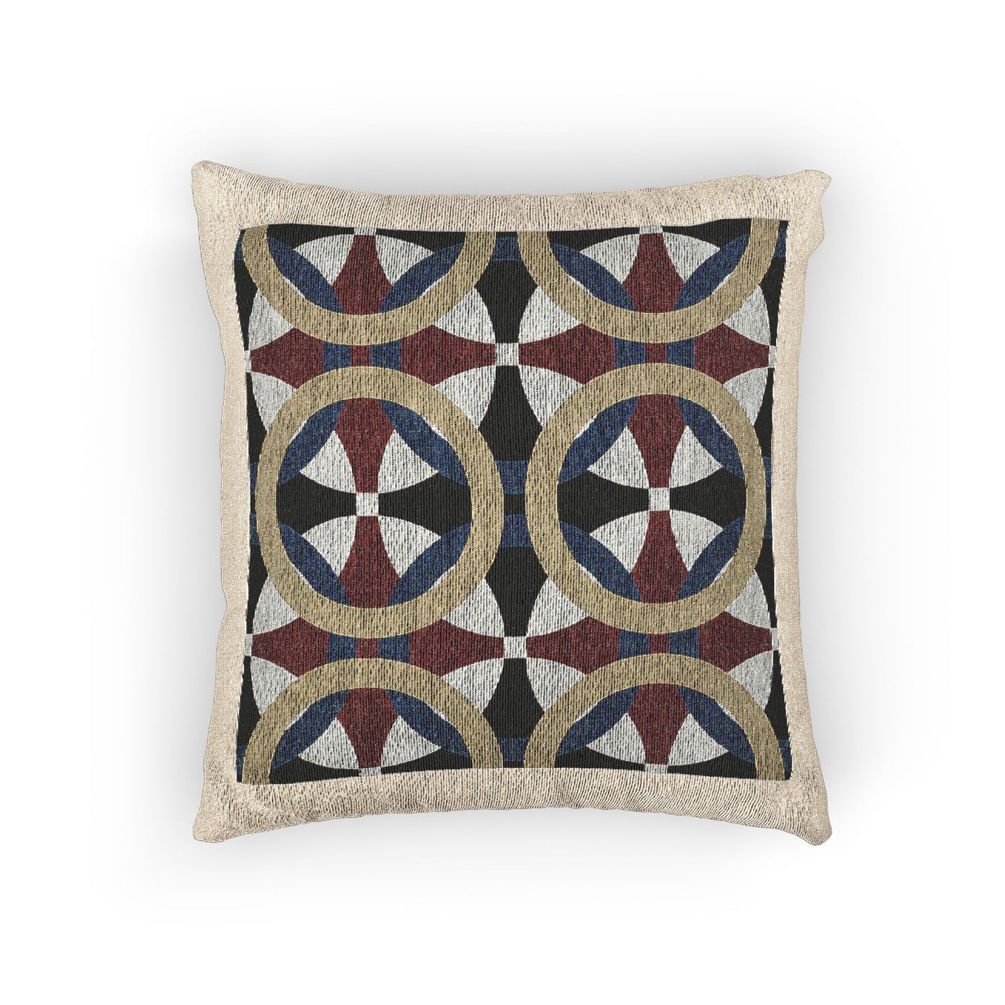 Bohemian Woven Pillow, Geometric Throw Cushion, Cozy Home Decor, Modern Boho Accent, Stylish Gift for Friends