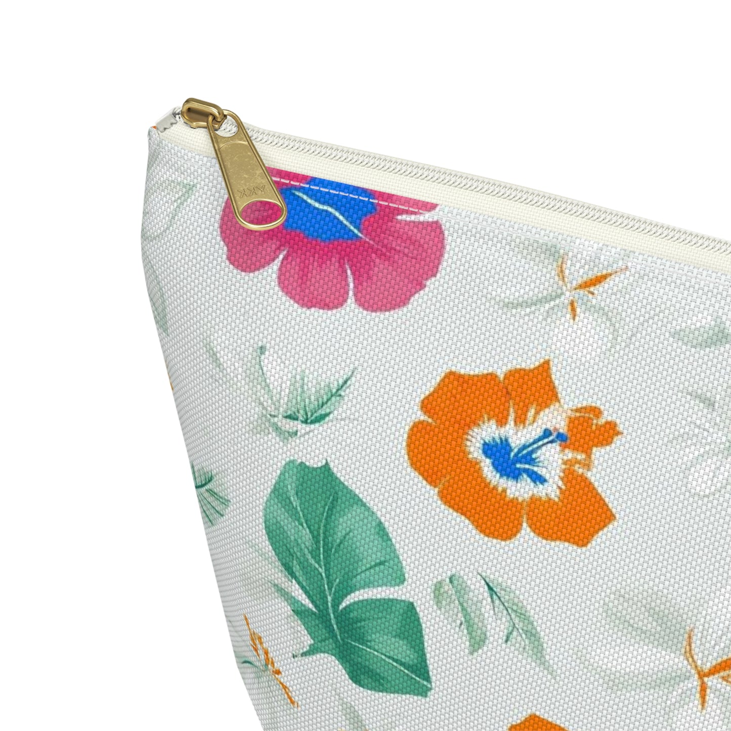 Floral Tropical Accessory Pouch — T‑Bottom Cosmetic Bag