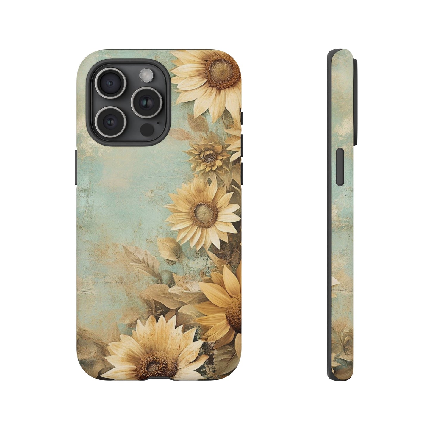 Sunflower Phone Case, Tough Shell Floral Cover, Nature Inspired Gift, Durable Protective Case, Perfect for Spring and Summer