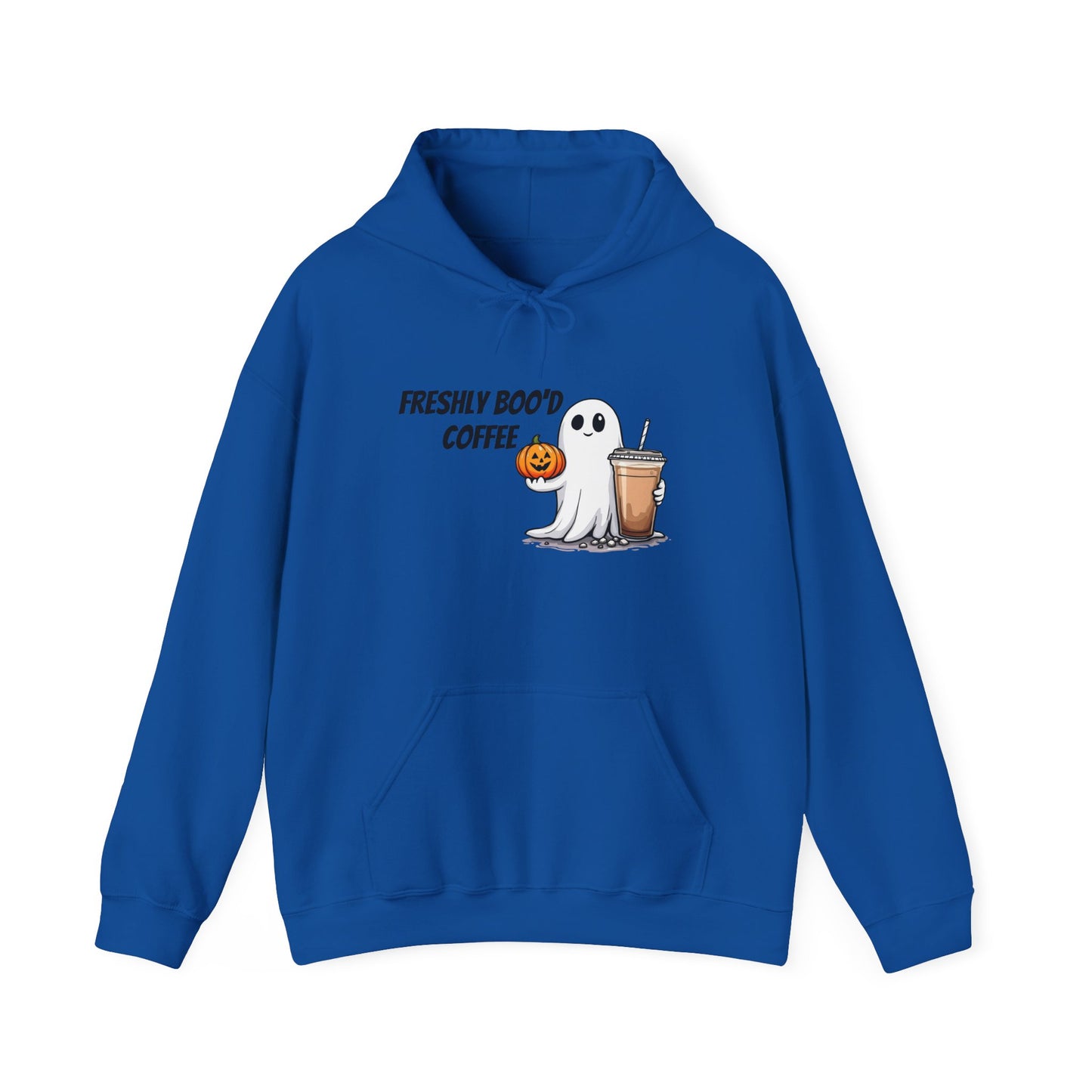 Ghostly Coffee Unisex Hoodie, Halloween Sweatshirt, Cute Fall Apparel, Cozy Casual Wear, Gift for Coffee Lovers, Fun Spooky Style