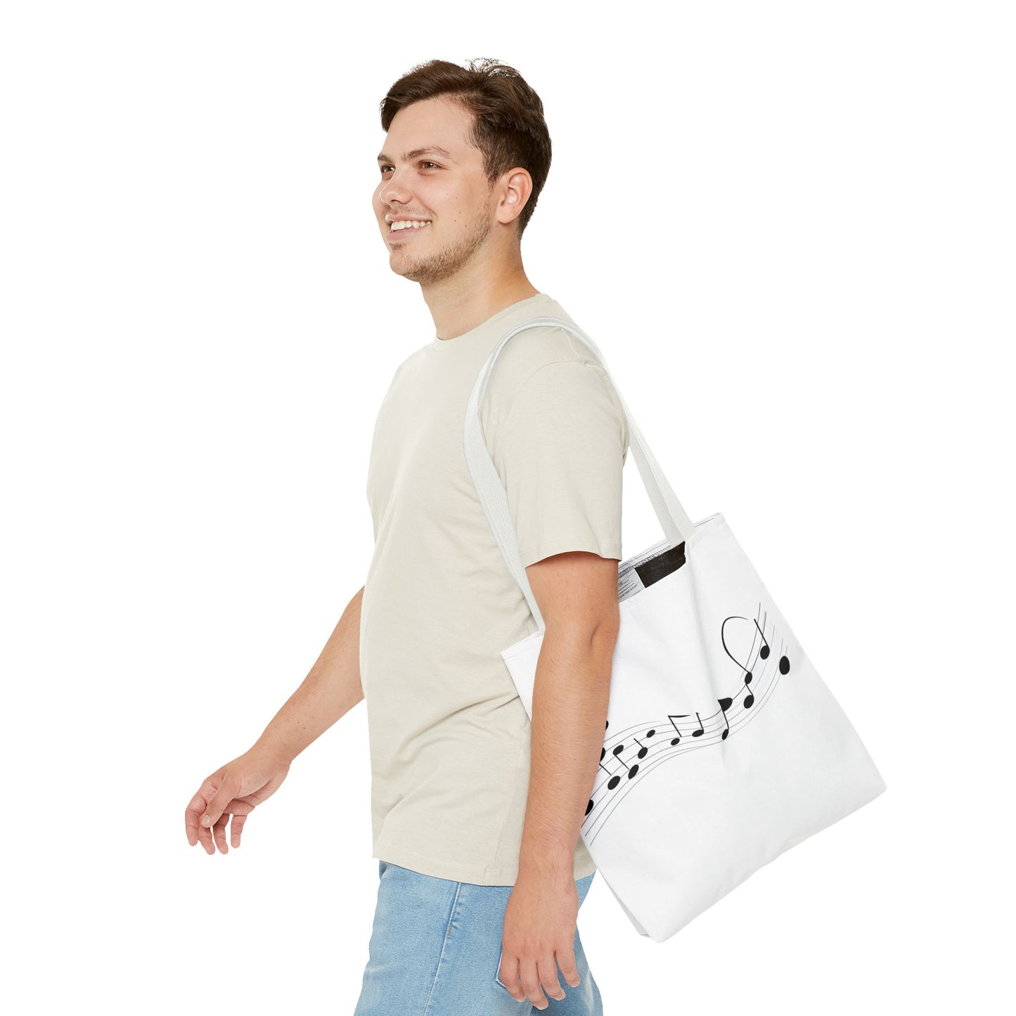 Musical Notes Tote Bag | Perfect for Music Lovers, Eco-Friendly Shopping