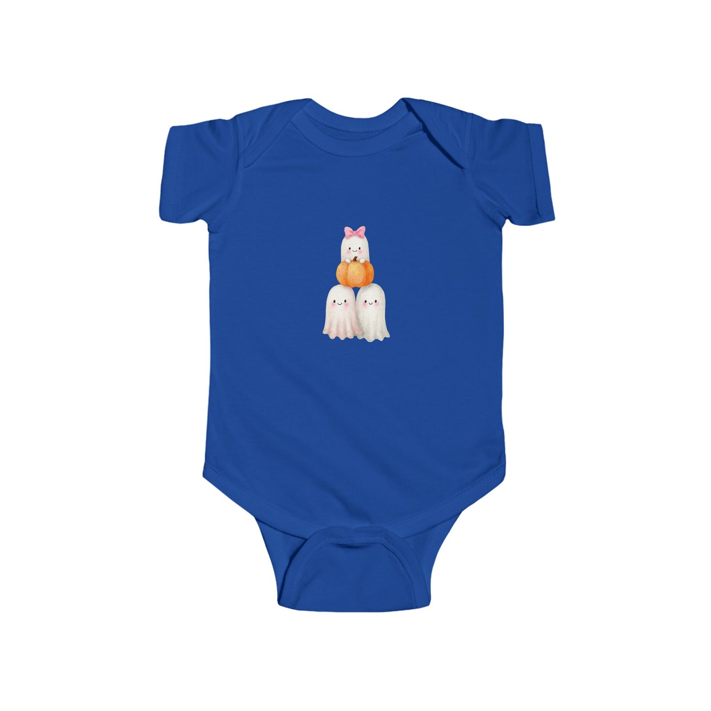 Adorable Halloween Infant Bodysuit, Cute Baby Outfit, Pumpkin Ghost Costume, Baby Shower Gift, Fall Celebration Apparel