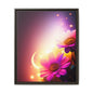 Framed Floral Canvas Art — Pink Daisies Sunset Wall Print