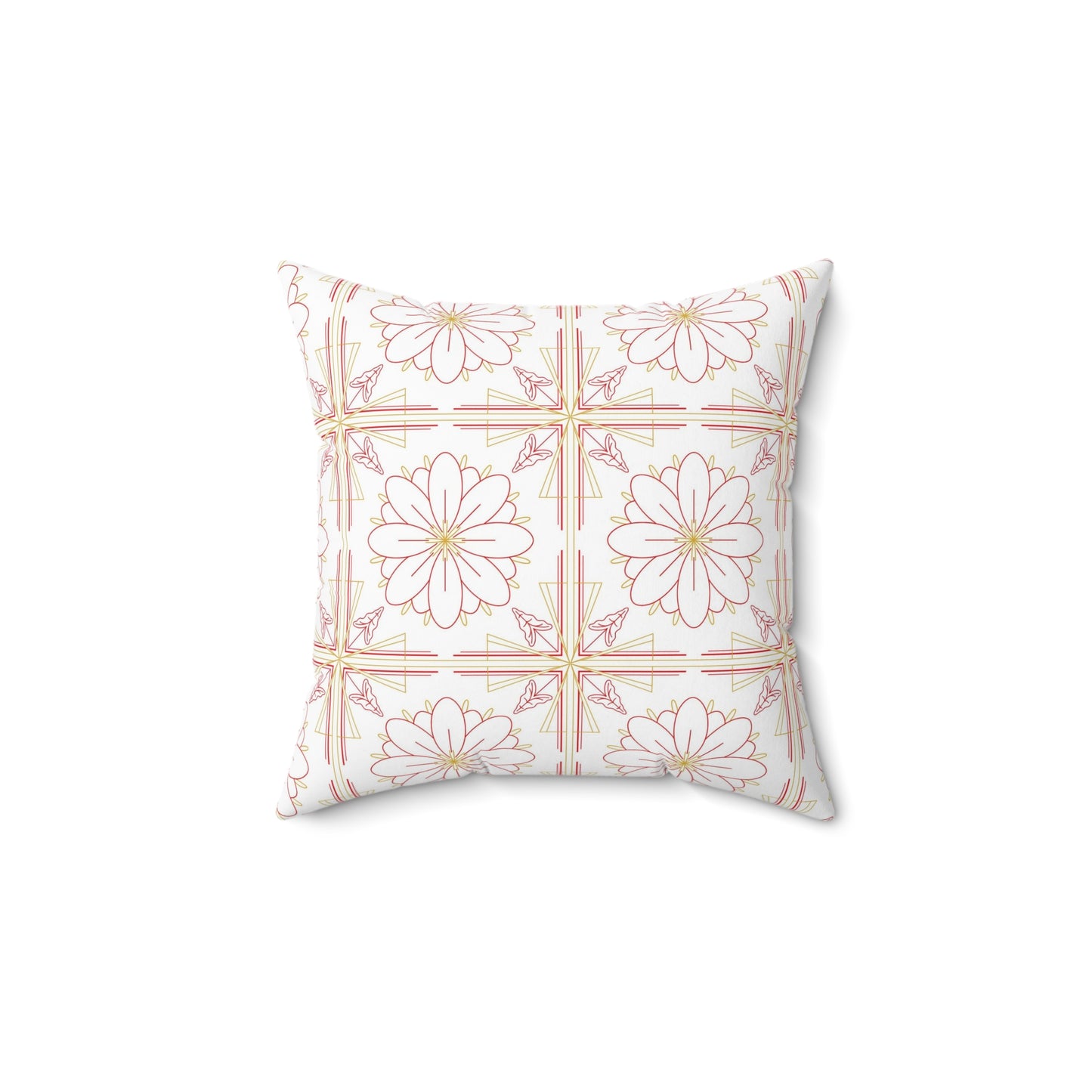 Chic Floral Square Pillow | Decorative Cushion, Home Decor, Boho Style, Gift for Her, Couch Pillow, Throw Pillow