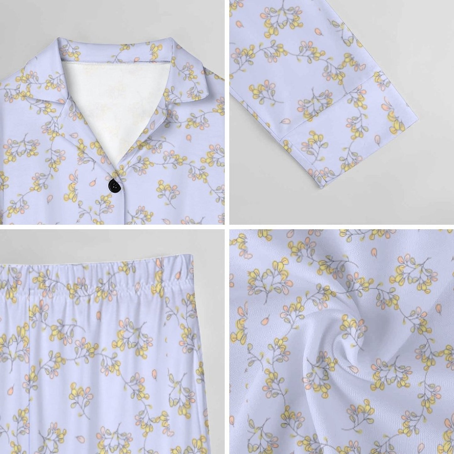 V-Neck Women Night Wear Suit DTZ (All-Over Printing)