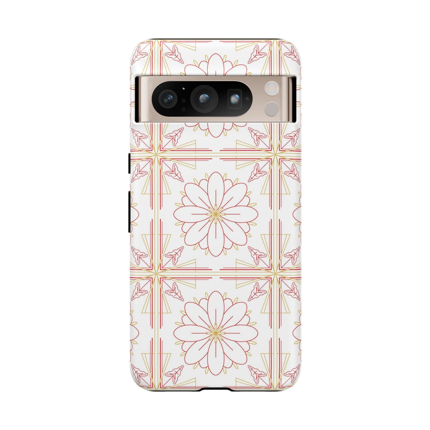 Floral Pattern Phone Case - Stylish Tough Case, Flower Design, Cute Mobile Cover, Phone Accessory, Gift for Her, Spring Style