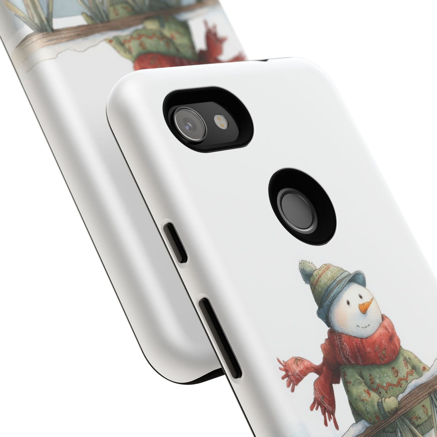 Snowman Phone Case – Winter Holiday Gift, Cute Snowman Design, Winter Accessories, Protective Phone Case, Unique Christmas Present