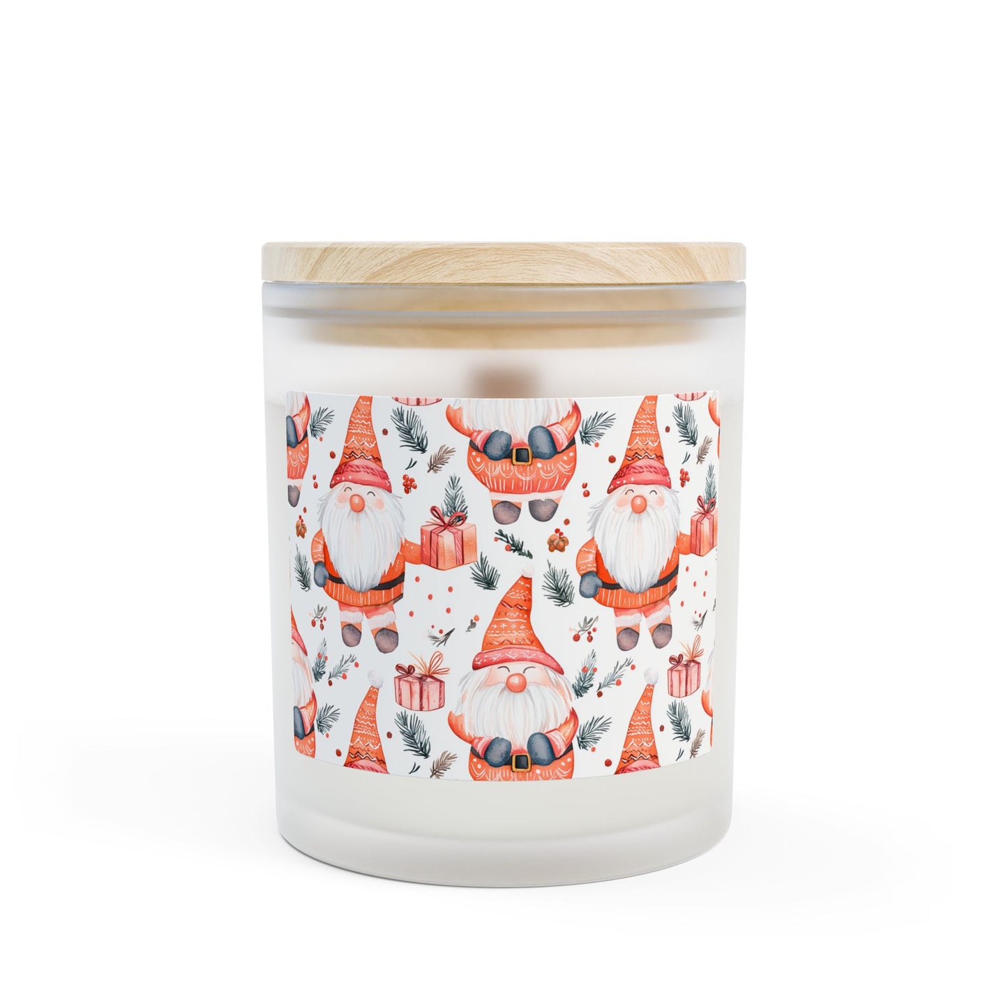 Festive Gnome Candle, Holiday Decor, Christmas Gift, Cozy Home Fragrance, Winter Celebration Scent