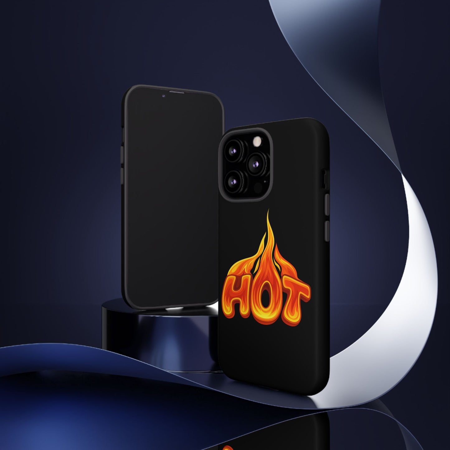 Stylish Phone Case, Hot Flames Design, Gift for Teens, Trendy Accessory, Protective Cover, Unique Phone Case