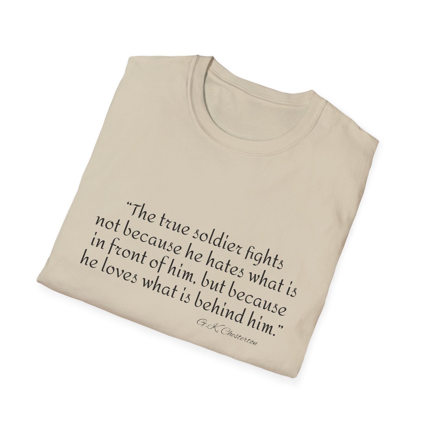 Inspirational Unisex T-Shirt, Gift for Soldiers