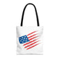 Patriotic Tote Bag | USA Pride | American Flag Design | Eco-Friendly Market Bag | Gift for Fourth of July, Veterans, Memorial Day