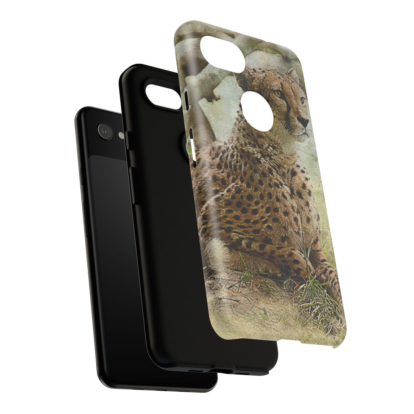 Cheetah Phone Case, Tough Cases, Animal Lover Gift, Wildlife Protection, Eco-Friendly Mobile Cover, Unique Phone Accessory