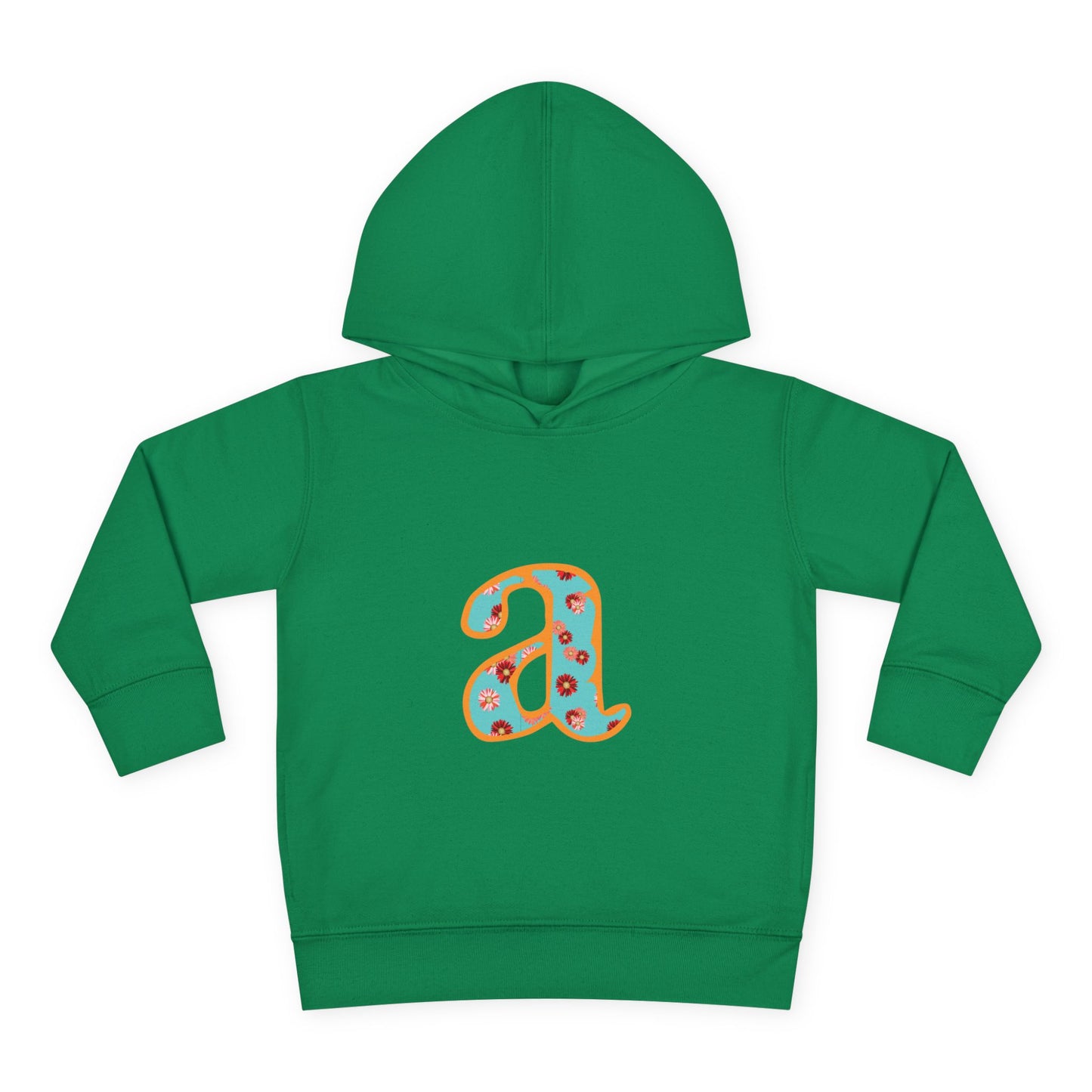 Personalized Toddler Fleece Hoodie, Cozy Kids Sweatshirt, Customizable Letter Hoodie, Fun Pullover for Toddlerwear, Perfect Gift for Kids