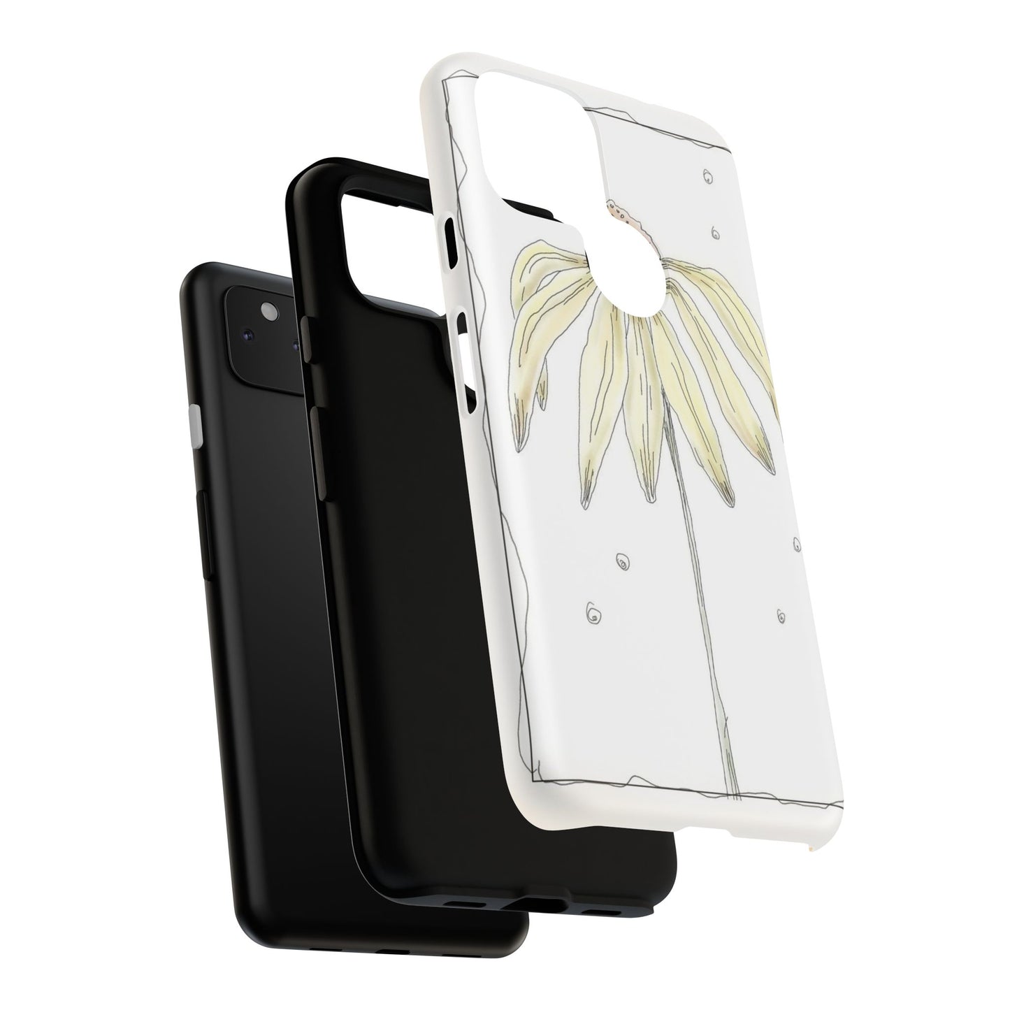 Flower Phone Case with Delicate Design, Tough Phone Cover, Nature Lover Gift, Floral Tech Accessory, Stylish Phone Protection