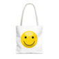 Smiley Face Tote Bag, Eco-Friendly Shopping Bag, Fun Beach Bag, Gift for Teens, Happy Tote for Everyday Use