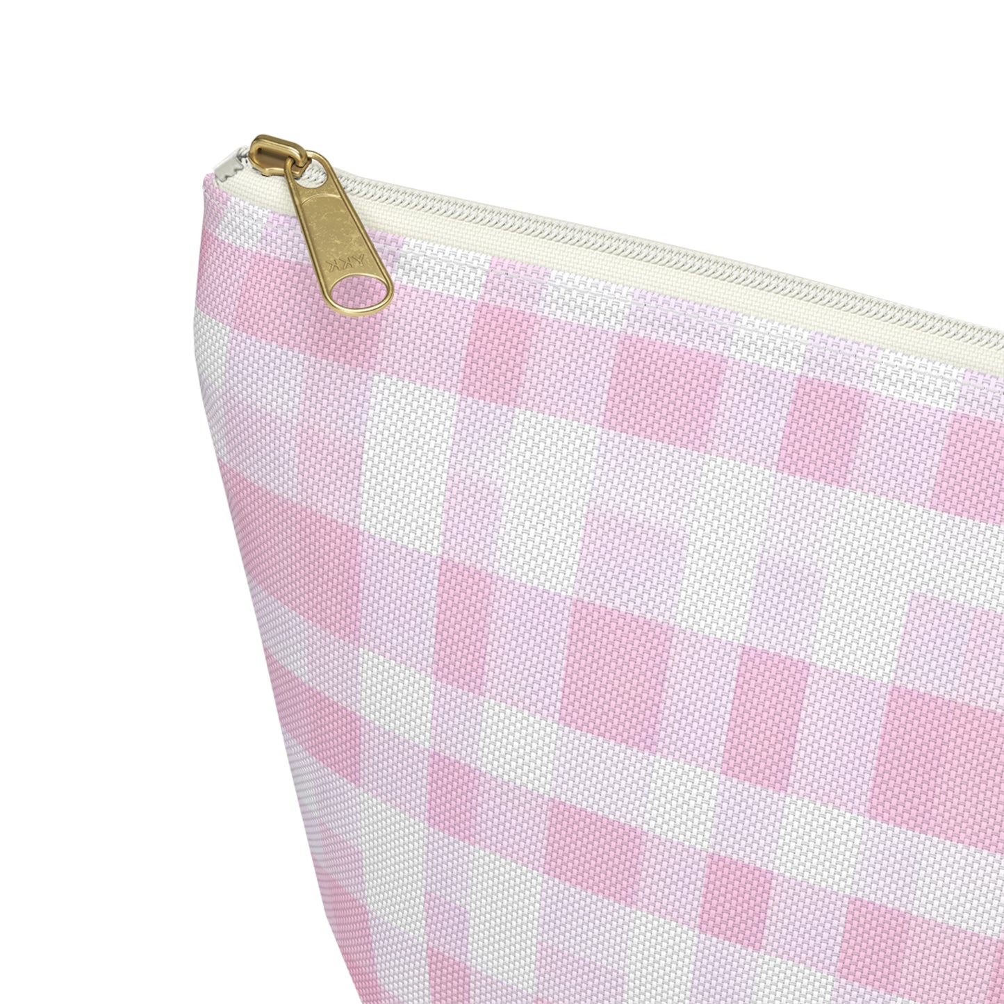 Chic Pink Plaid Accessory Pouch | Makeup Bag, Travel Organizer, Toiletry Case, Gift for Her, Cute Storage Solution