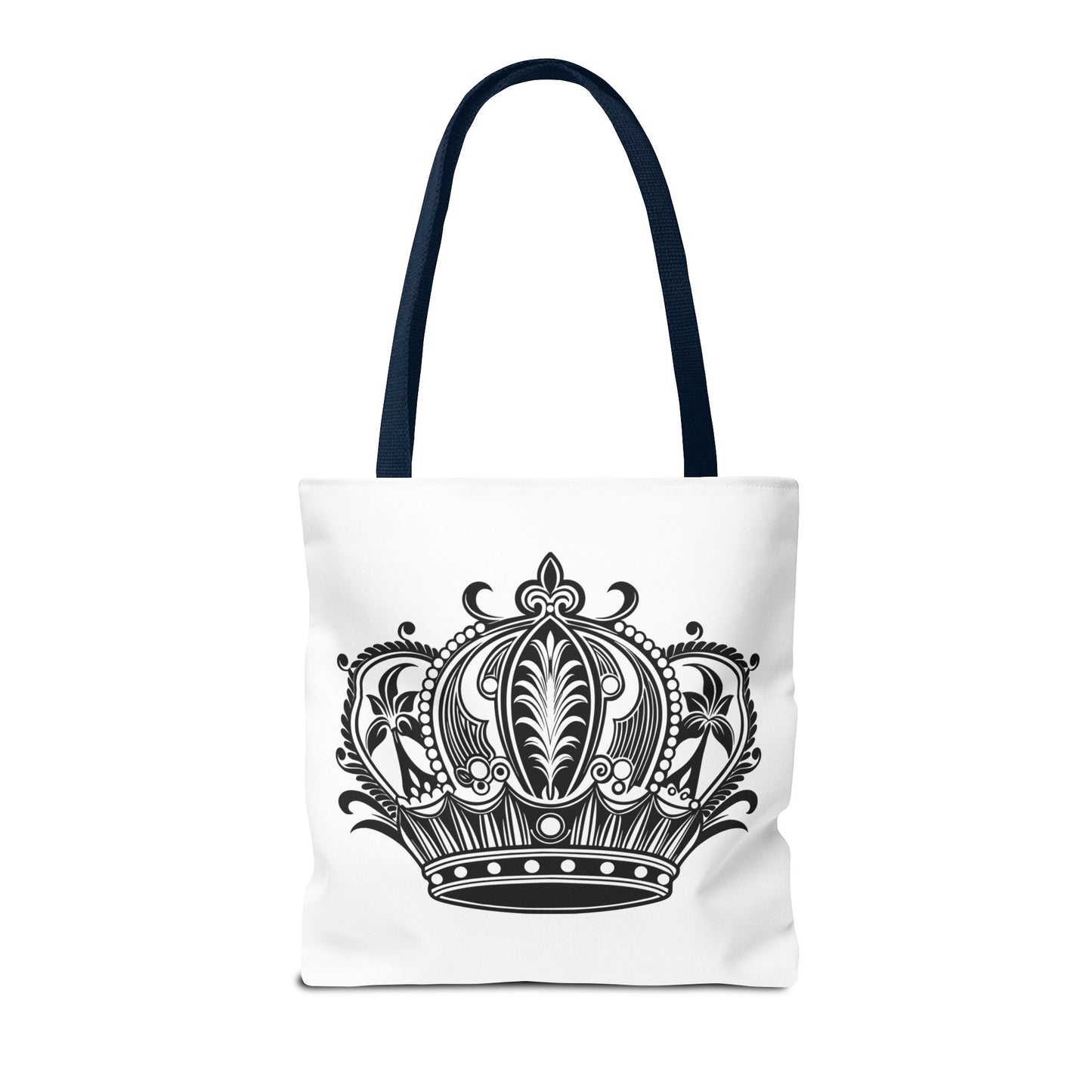 Crown Design Tote Bag, Royal Style Shopping Tote, Chic Grocery Bag, Gift for Her, Fashionable Accessories