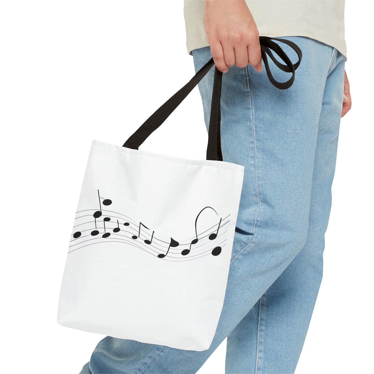 Musical Notes Tote Bag | Perfect for Music Lovers, Eco-Friendly Shopping