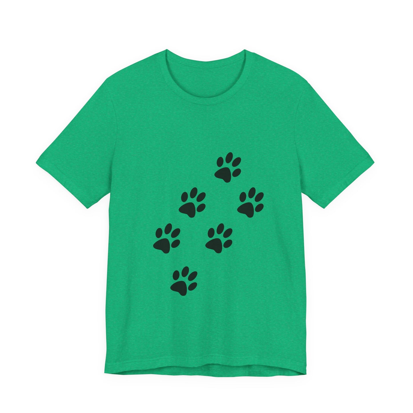 Paw Print Short Sleeve Tee | Unisex Animal Lover Shirt, Pet Owner Gift, Casual Wear, Gifts for Dog Lovers, Comfortable T-Shirt