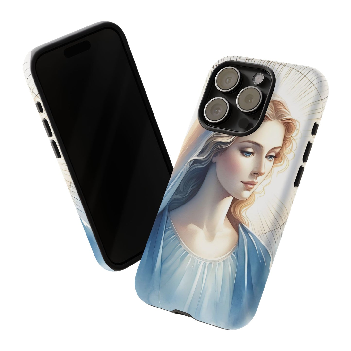 Beautiful Mary Phone Case, Tough Phone Case, Inspirational Tech Accessory, Gift for Her, Religious Phone Cover