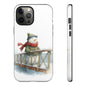 Snowman Phone Case – Winter Holiday Gift, Cute Snowman Design, Winter Accessories, Protective Phone Case, Unique Christmas Present