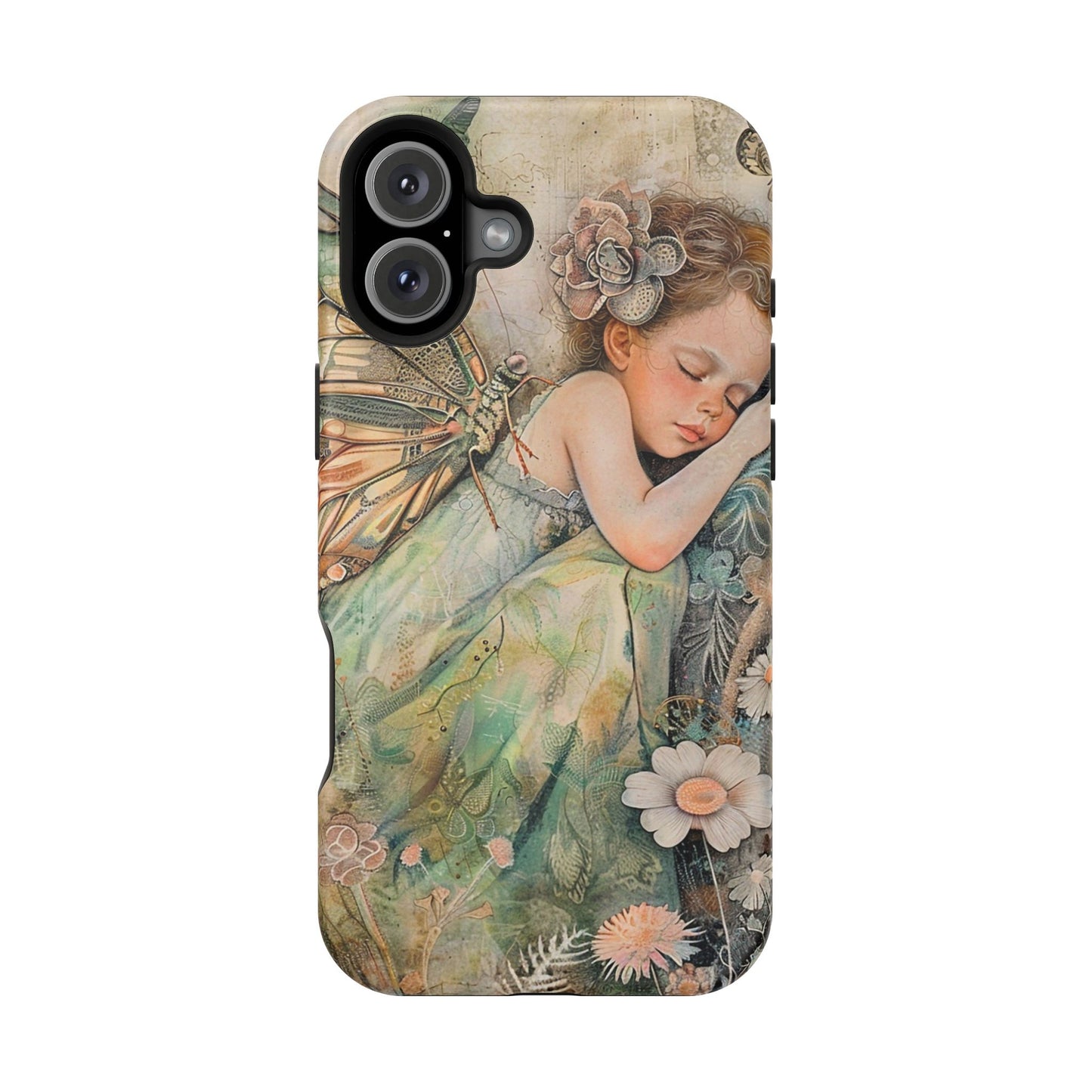 Fairy Sleeping Phone Case — Magnetic Impact-Resistant iPhone Cover