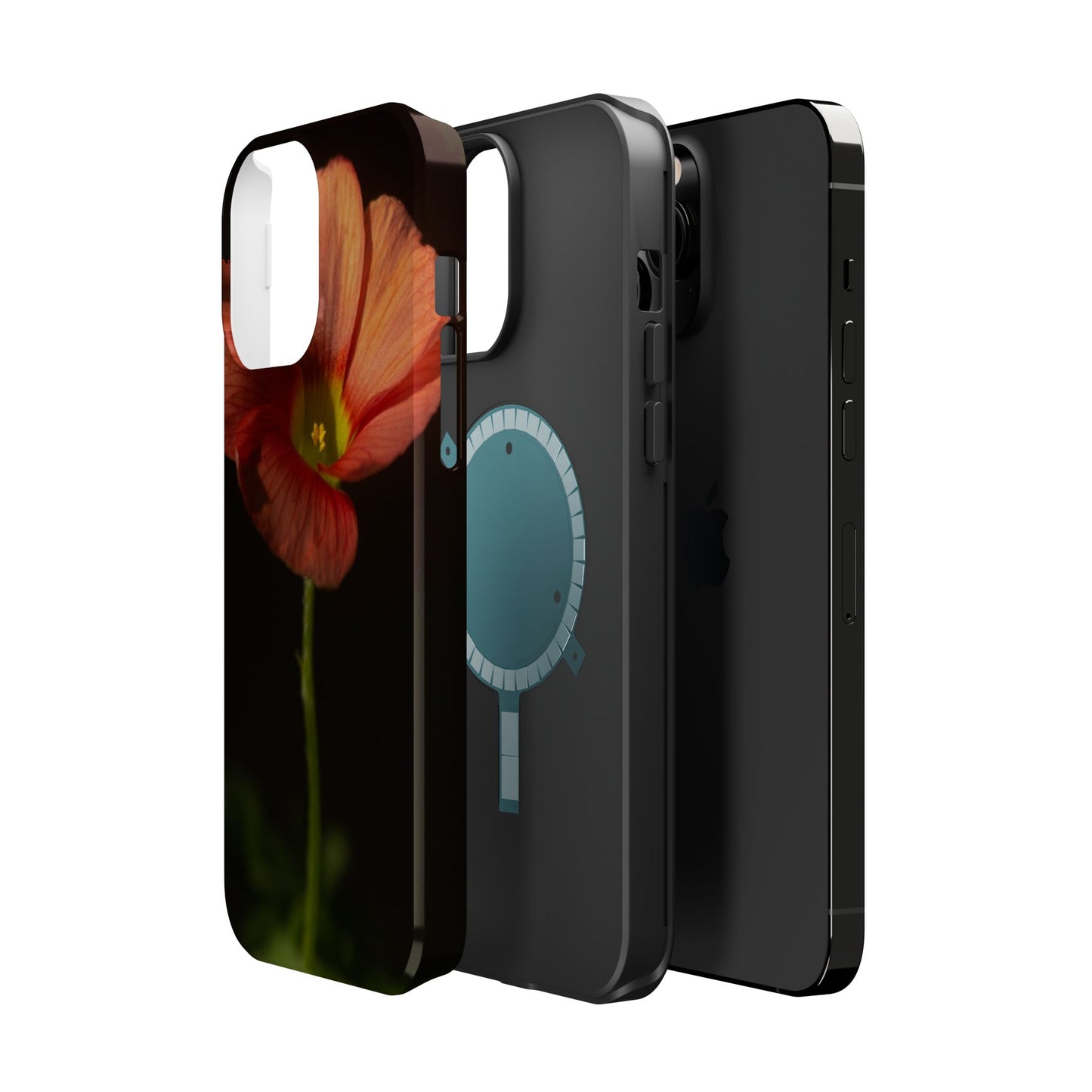 Poppy Bloom Magnetic Impact Phone Case — Slim Protective Floral Design