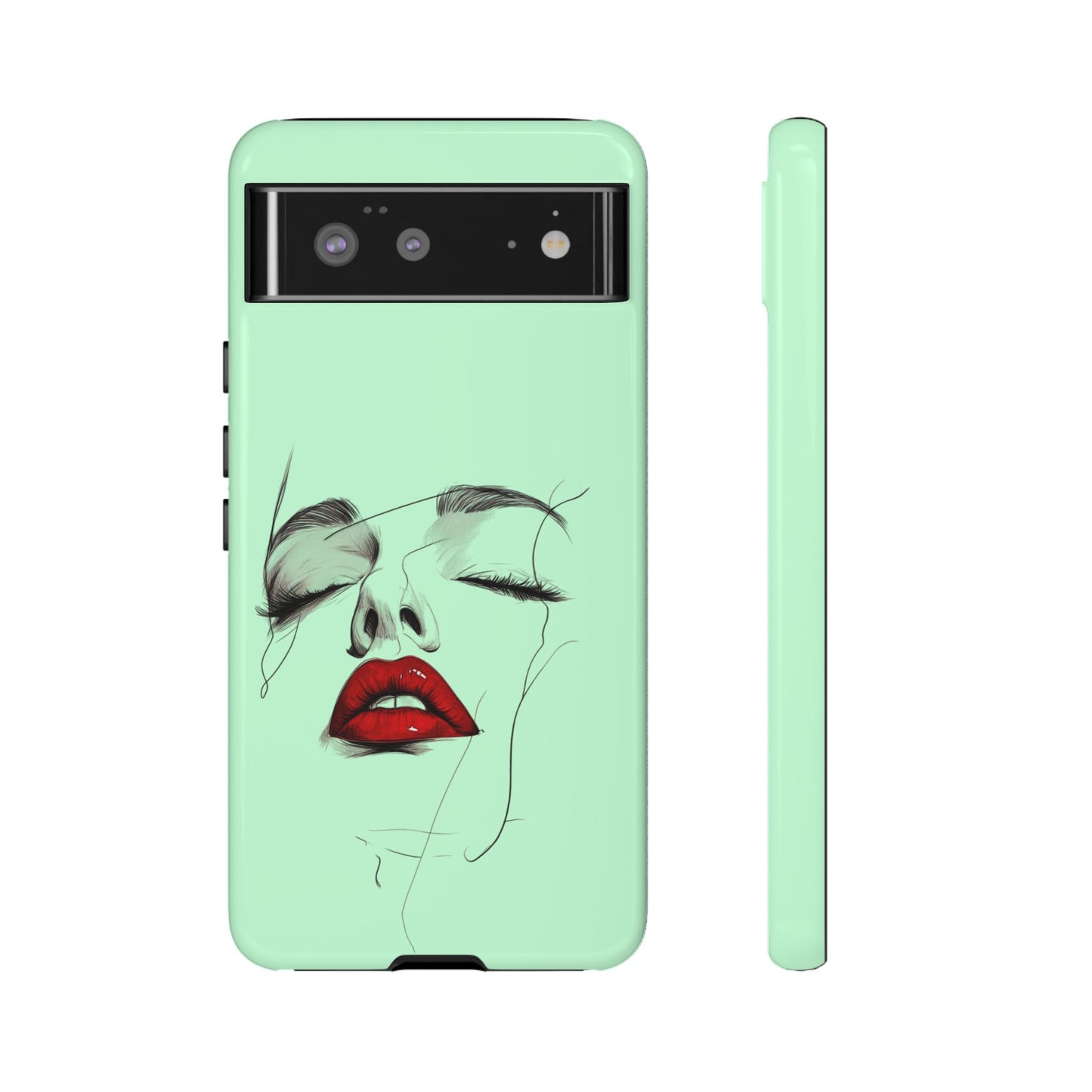 Stylish Phone Case, Artistic Phone Cover, Trendy Tech Accessory, Unique Cell Phone Protector, Gift for Her, Modern Aesthetic