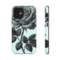 Elegant Floral Phone Case, Tough Cases for iPhones, Black Rose Design, Gift for Her, Stylish Phone Cover, Birthday Gifts