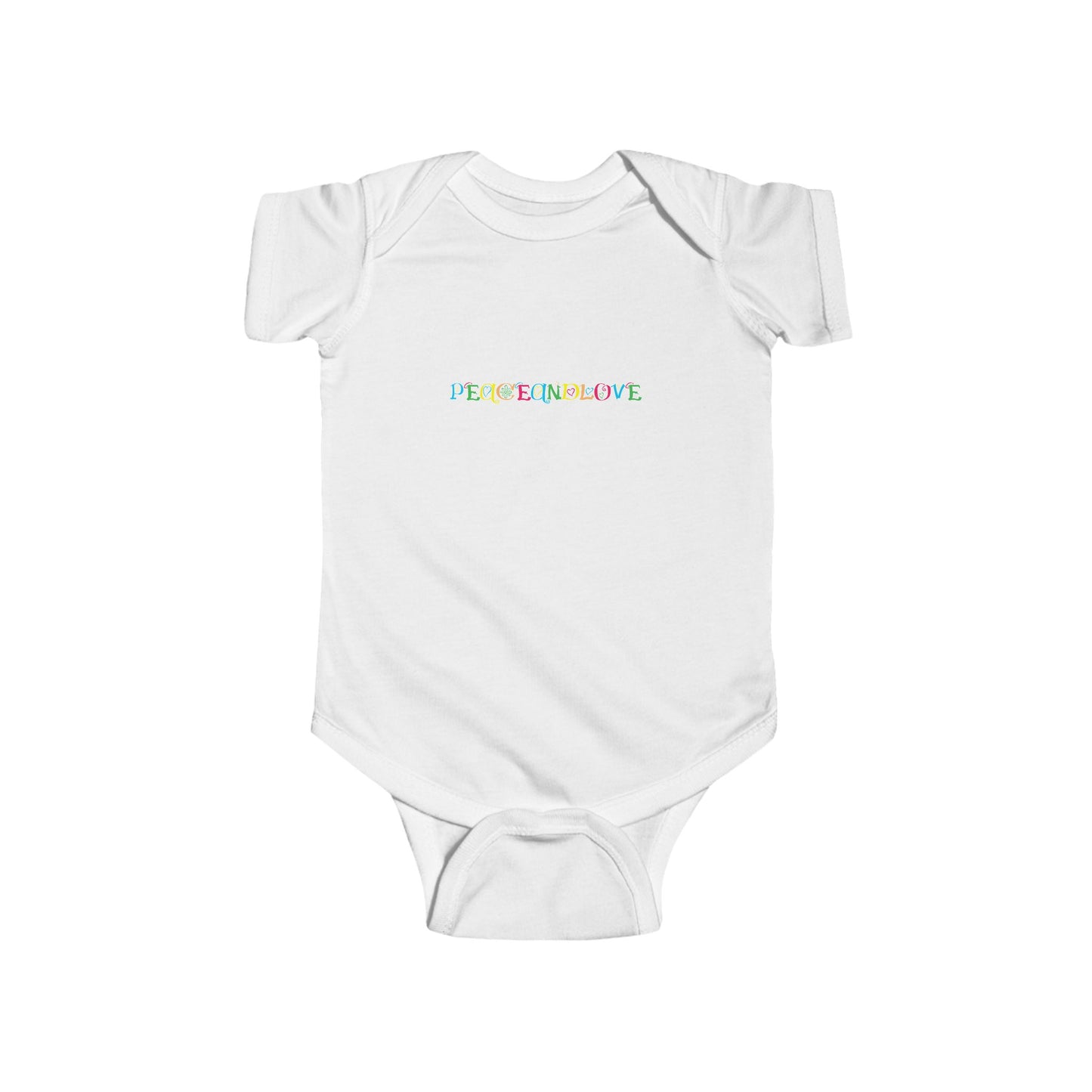 Infant Fine Jersey Bodysuit - 'Peace and Love' Baby Onesie, Gift for New Parents, Baby Shower Gift, Cute Baby Clothes, Toddler Outfit