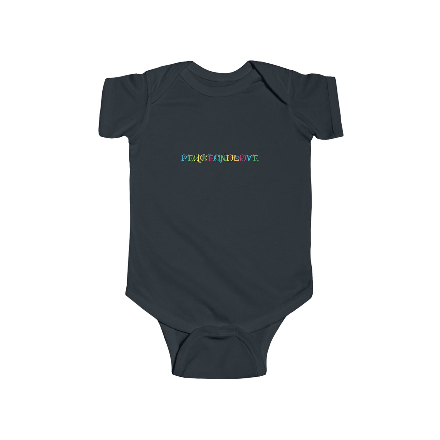Infant Fine Jersey Bodysuit - 'Peace and Love' Baby Onesie, Gift for New Parents, Baby Shower Gift, Cute Baby Clothes, Toddler Outfit