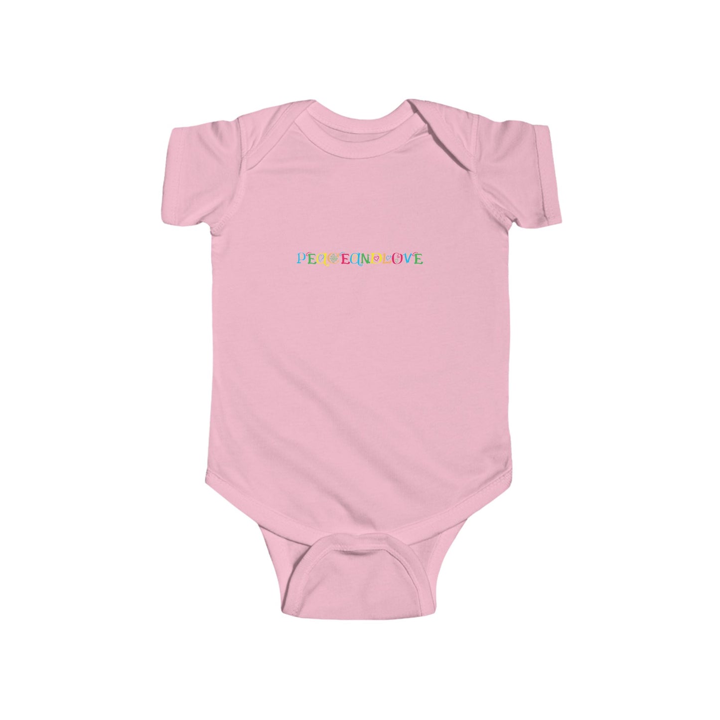 Infant Fine Jersey Bodysuit - 'Peace and Love' Baby Onesie, Gift for New Parents, Baby Shower Gift, Cute Baby Clothes, Toddler Outfit