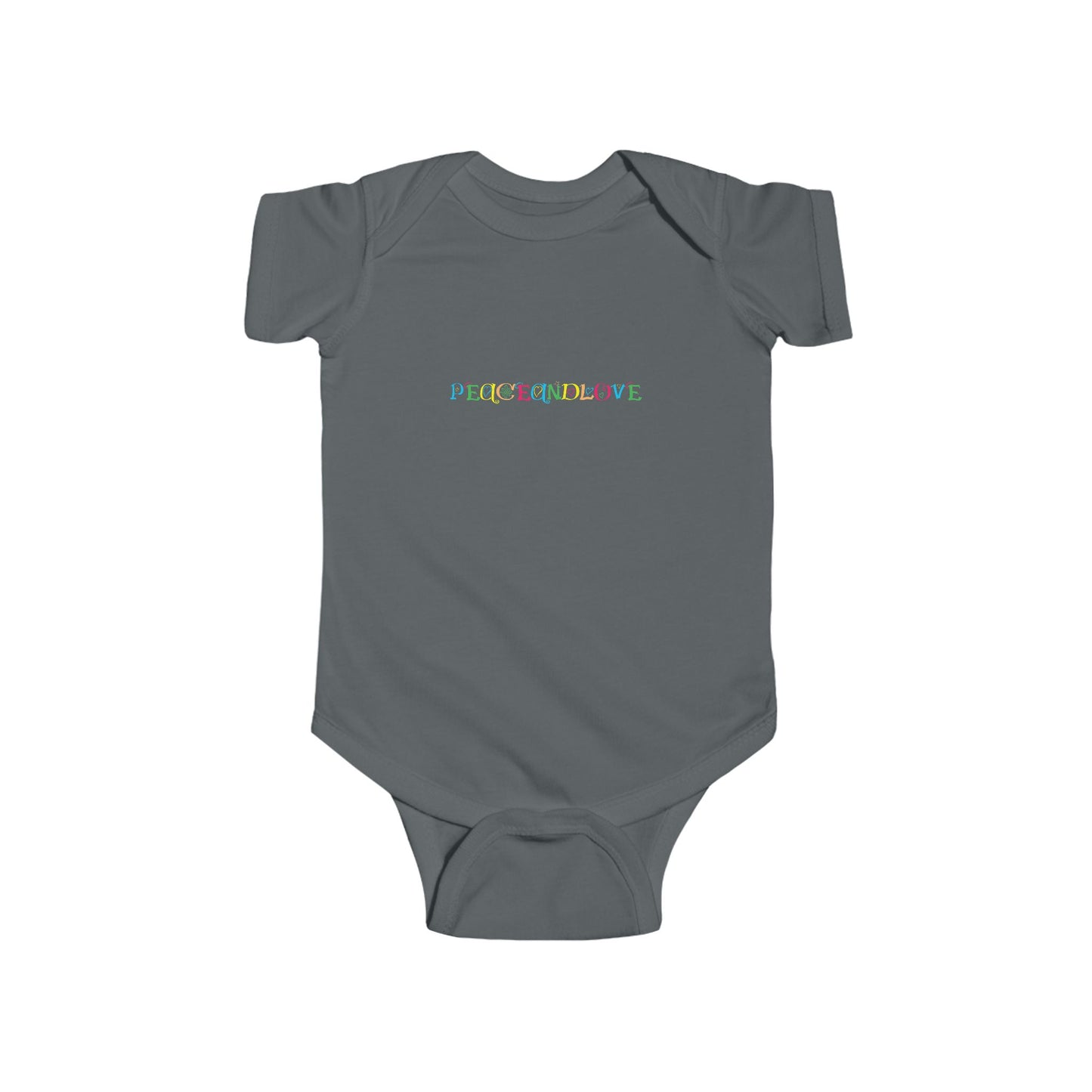 Infant Fine Jersey Bodysuit - 'Peace and Love' Baby Onesie, Gift for New Parents, Baby Shower Gift, Cute Baby Clothes, Toddler Outfit