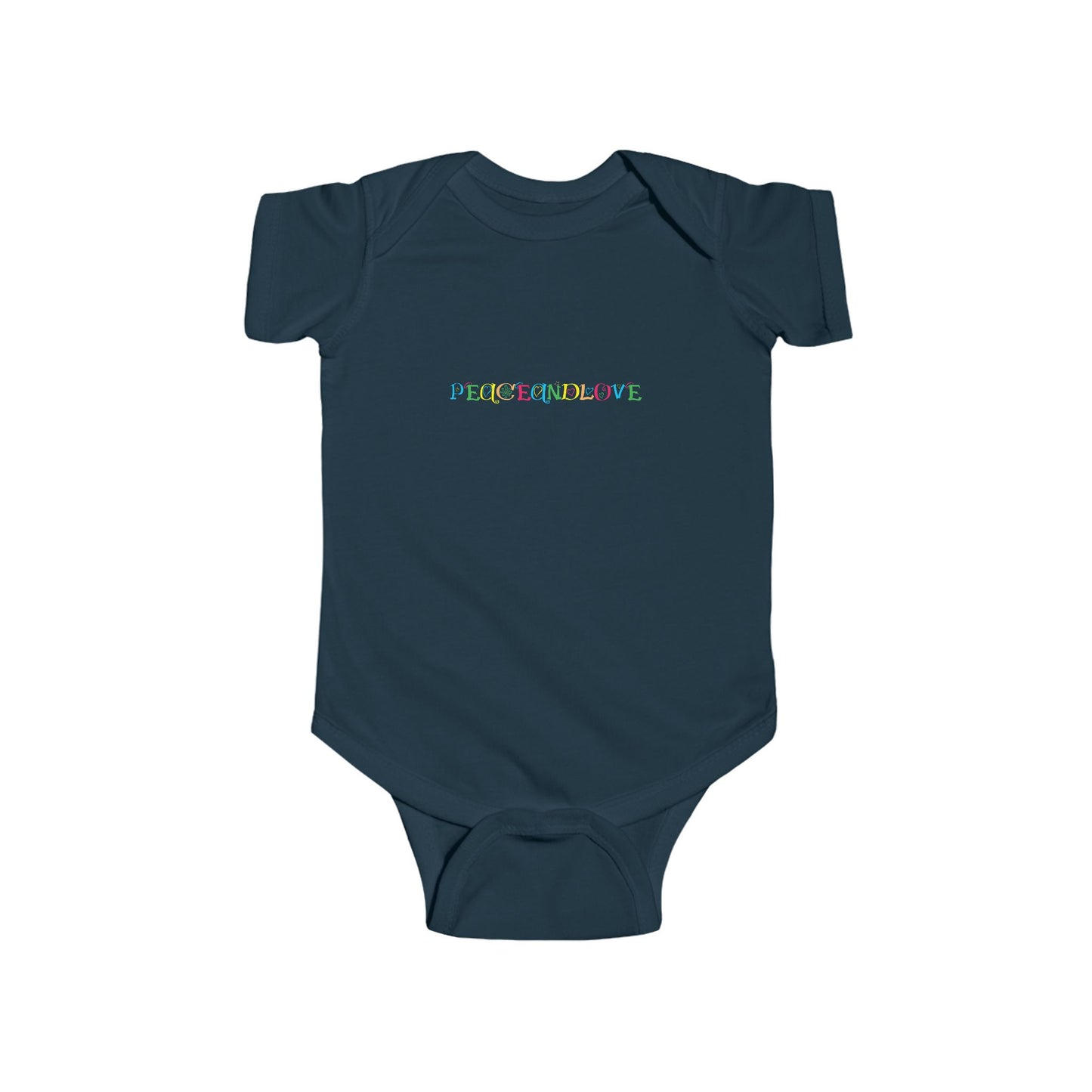 Infant Fine Jersey Bodysuit - 'Peace and Love' Baby Onesie, Gift for New Parents, Baby Shower Gift, Cute Baby Clothes, Toddler Outfit