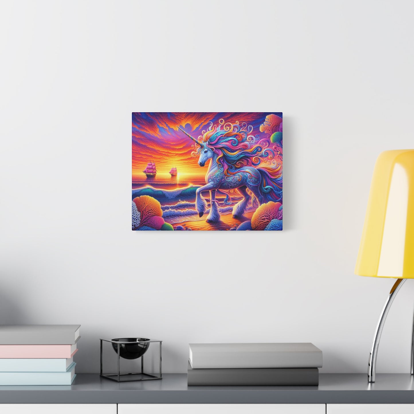 Matte Canvas, Stretched, 1.25"  Unicorn