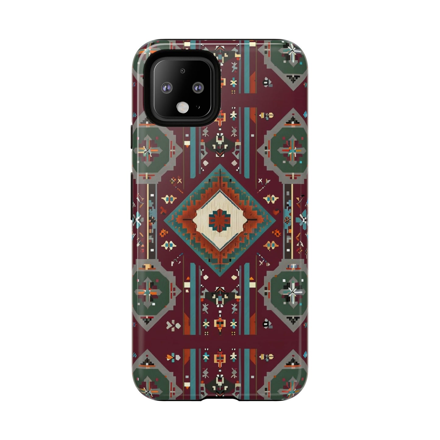 Tribal Pattern Phone Case - Boho Chic, Tough Durable Cover, Stylish Tech Accessory, Gift for Him/Her, Festival Essentials
