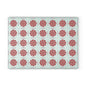 Peppermint Pattern Glass Cutting Board — Festive Candy Kitchen Board