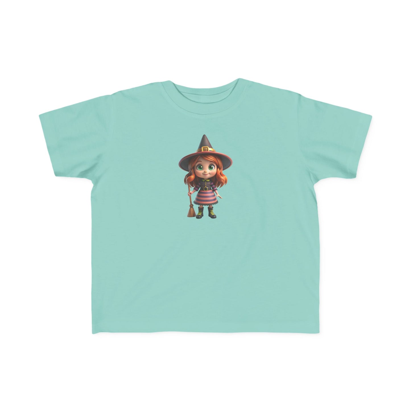 Toddler Halloween Witch Tee - Cute Witch Design, Kids Halloween Shirt, Toddler Costume Tee, Toddler's Fine Jersey Tee, Spooky Season [...]