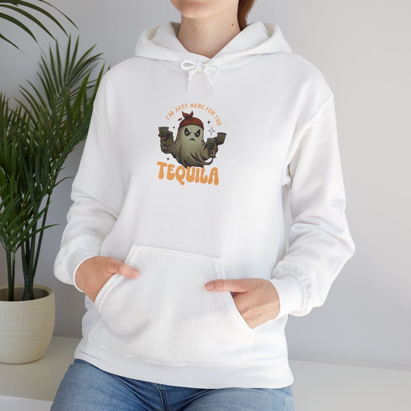 Unisex Heavy Blend™ Hooded Sweatshirt Only here for the Tequila