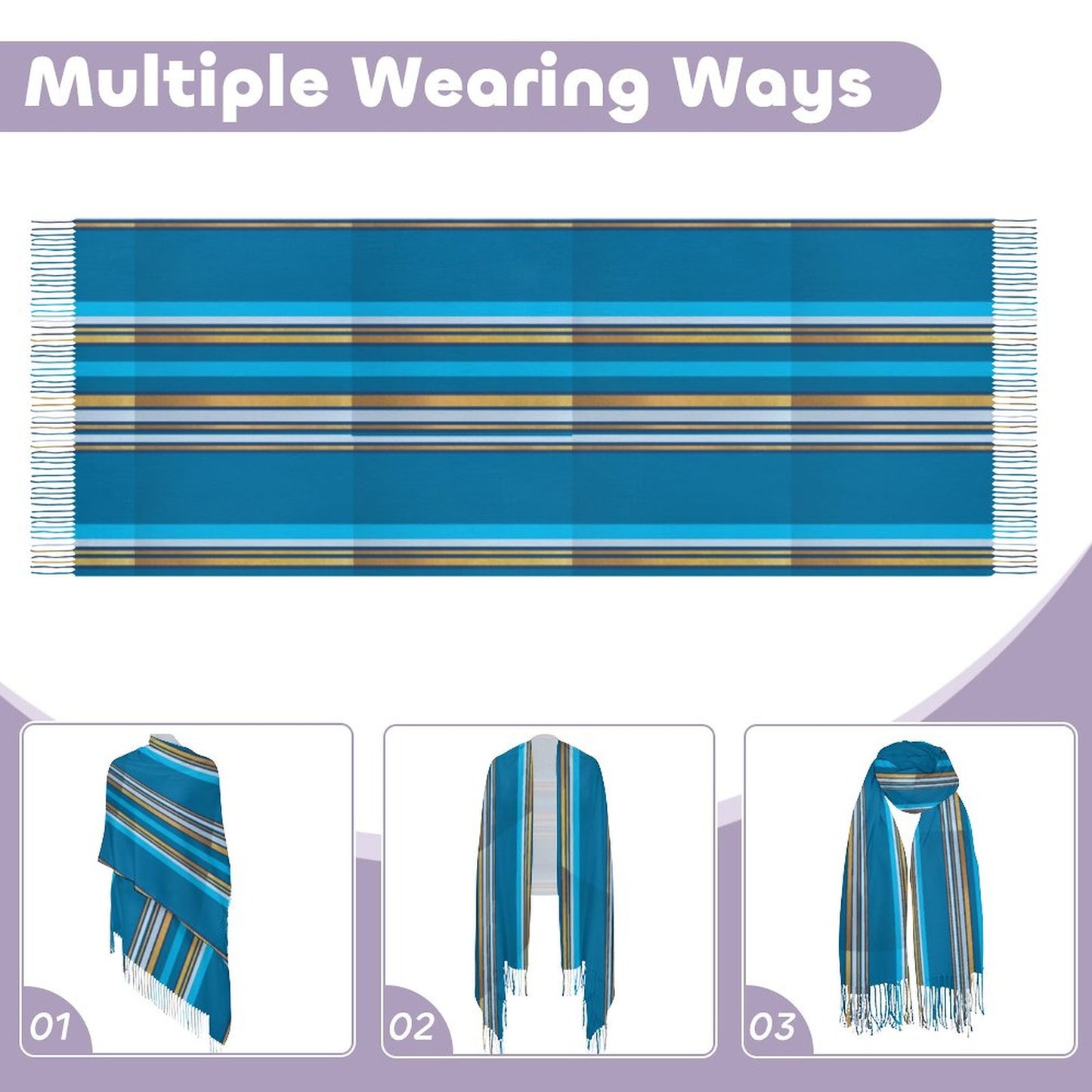 Cashmere-like Tassel Scarf