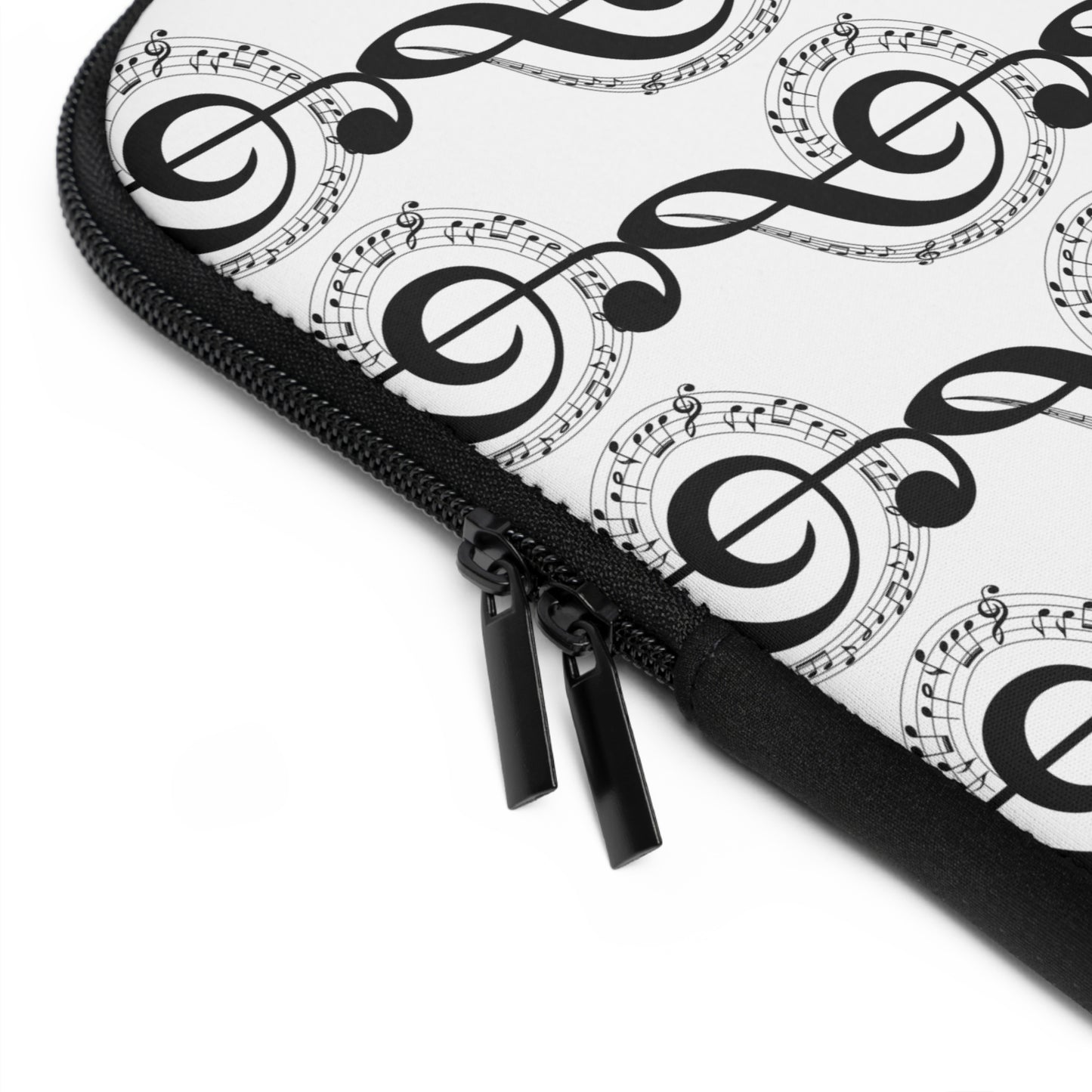 Musical Notes Laptop Sleeve | Perfect for Musicians, Unique Gift for Music Lovers, Creative Tech Accessory, Music-Themed Sleeve