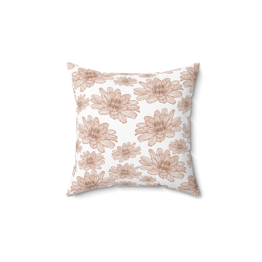 Boho Floral Pillow Cover | Cozy Home Decor, Gift for Her, Flower Print Cushion, Living Room Accent, Modern Bohemian Style