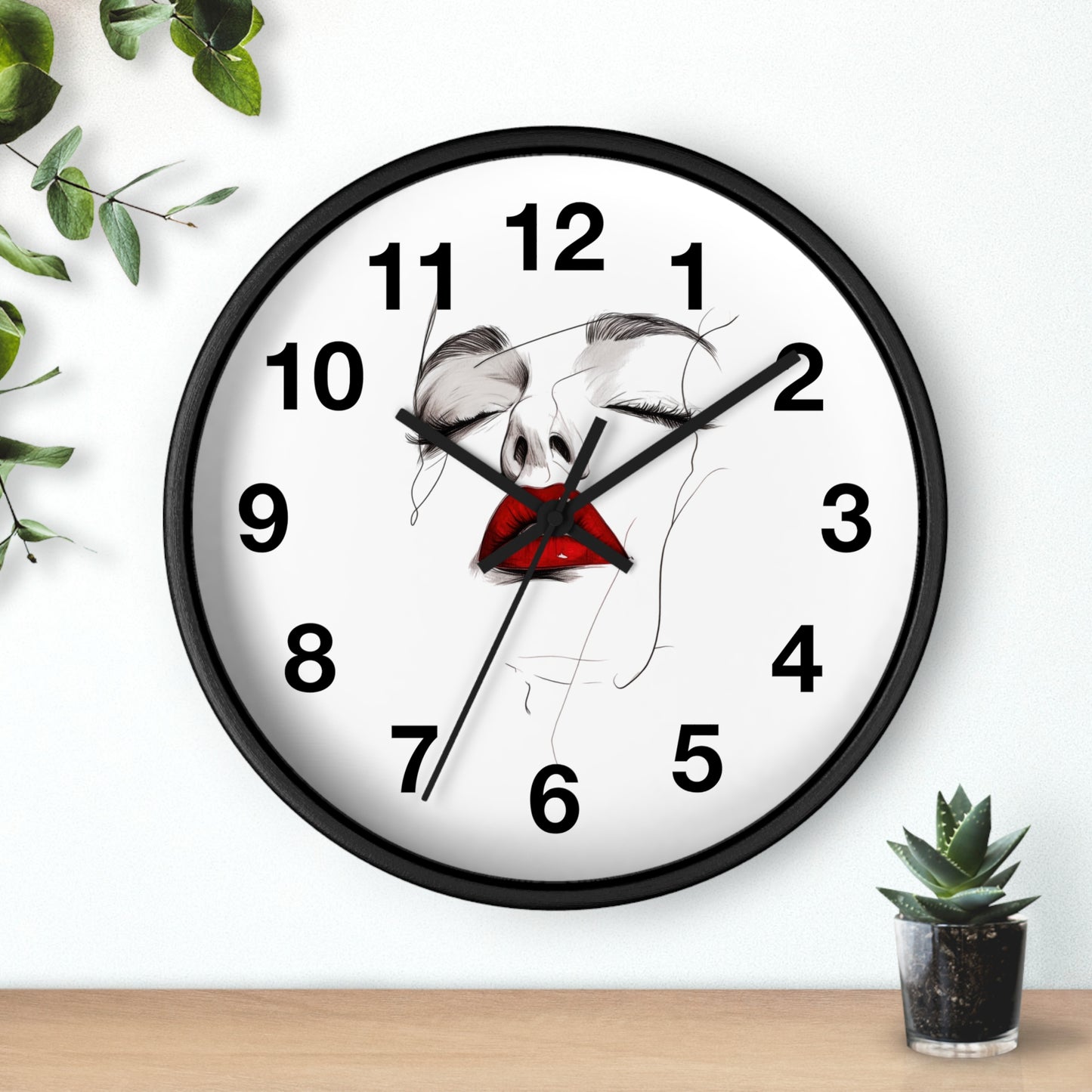 Stylish Art Deco Wall Clock, Modern Home Decor, Unique Gift for Her, Elegant Timepiece, Living Room Art