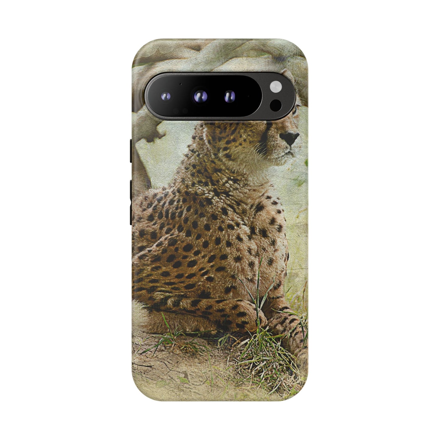 Cheetah Phone Case, Tough Cases, Animal Lover Gift, Wildlife Protection, Eco-Friendly Mobile Cover, Unique Phone Accessory
